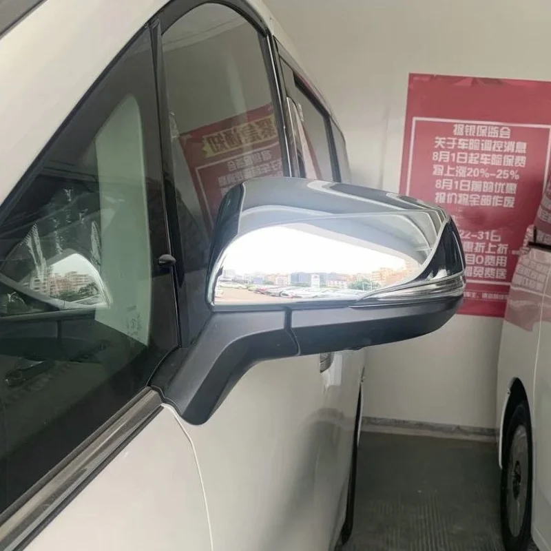 

WELKINRY For Toyota Alphard Vellfire AH30 2015 2016 2017 2018 2019 2020 2021 2022 Car Door Side Wing Fender Rearview Mirror Trim