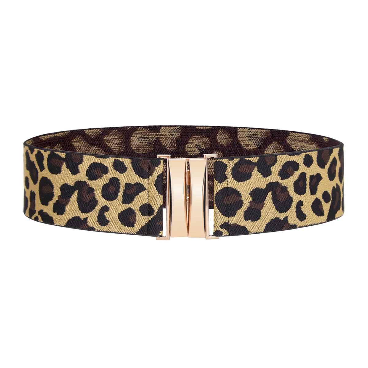 SISHION Fashion Elastic Waist Belt for Women YD0056 Leopard Print Waistband Wide Corset Belts Plus Size S -XXL