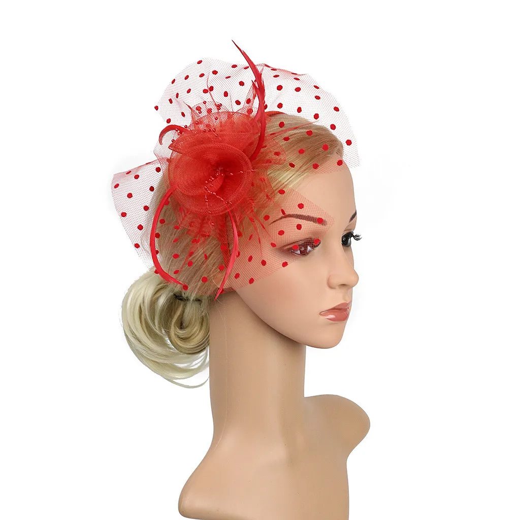 Flower Fascinators Cocktail for Hat Headwear Women Party Top Tea Headband fasce per il sudore fascia per la testa