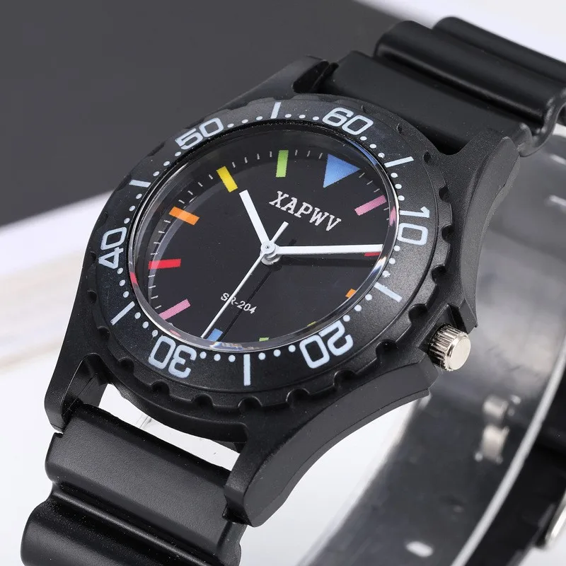 Origin and Supply Fashion Trendy Waterproof Men's Watch Female Student Silicone Casual Sports Quartz Watch