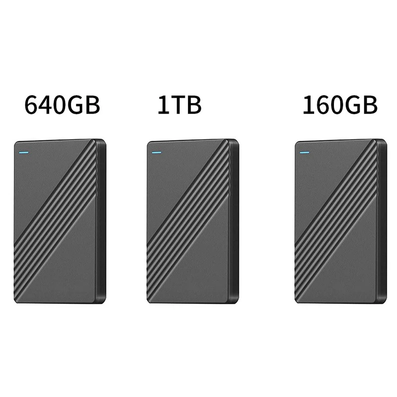 

2,5-дюймовый внешний мобильный жесткий диск, высокоскоростной USB 3,0, 1 ТБ, портативный жесткий диск для ноутбука, настольного ПК, прочный