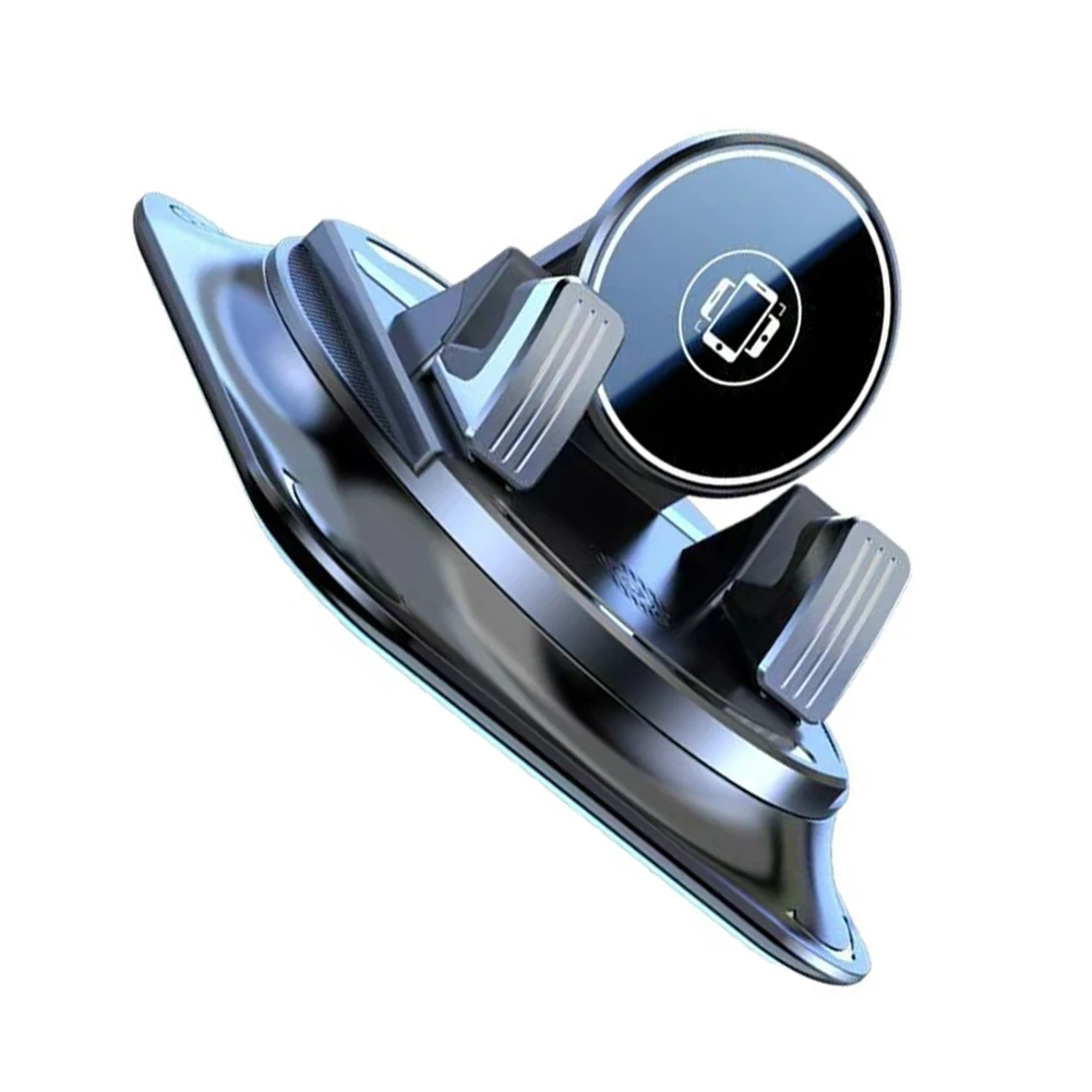 360 Degree Rotating Dashboard Phone Holder for Car with Foldable Design and Anti Slip Base Compatible with Most Smartphones