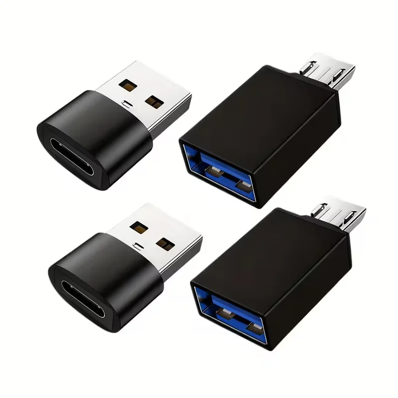OTG Micro USB 3.0 to USB Adapter, USB Male to Type-C 2.0 A Female Adapter, Suitable for Smartphones And Various USB And Micro De