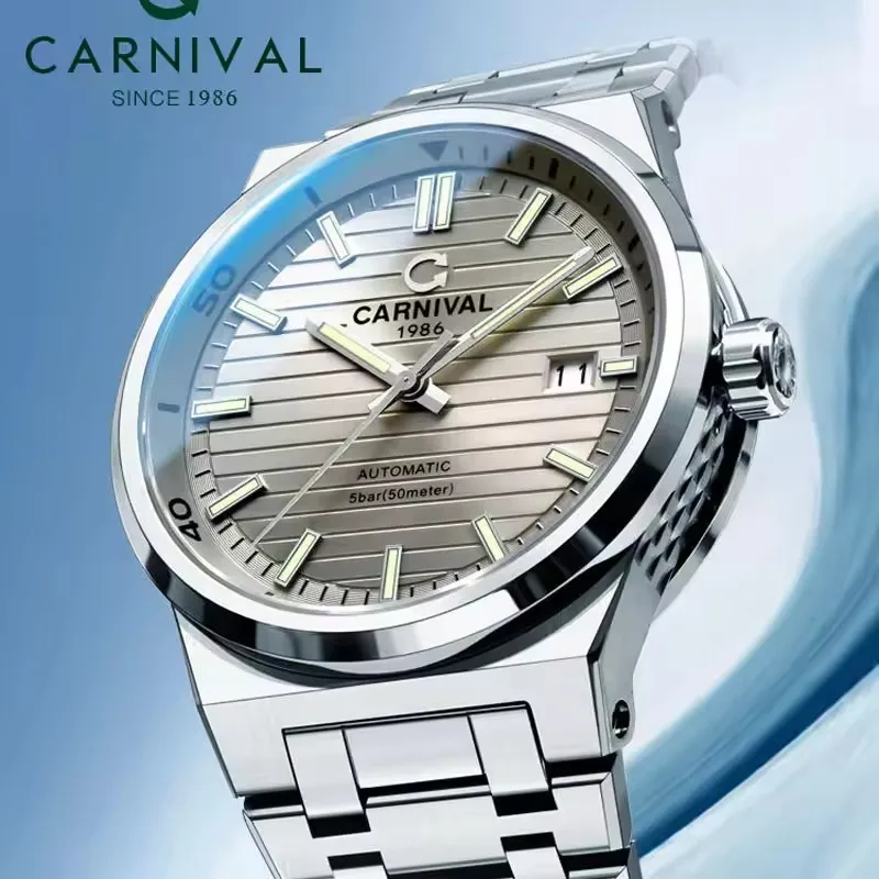 IW كرنفال الياقوت مرآة الحركة التلقائية الذكور الفاخرة ساعات المعصم الميكانيكية نموذج بسيط مقاوم للماء ساعة رجالي مضيئة