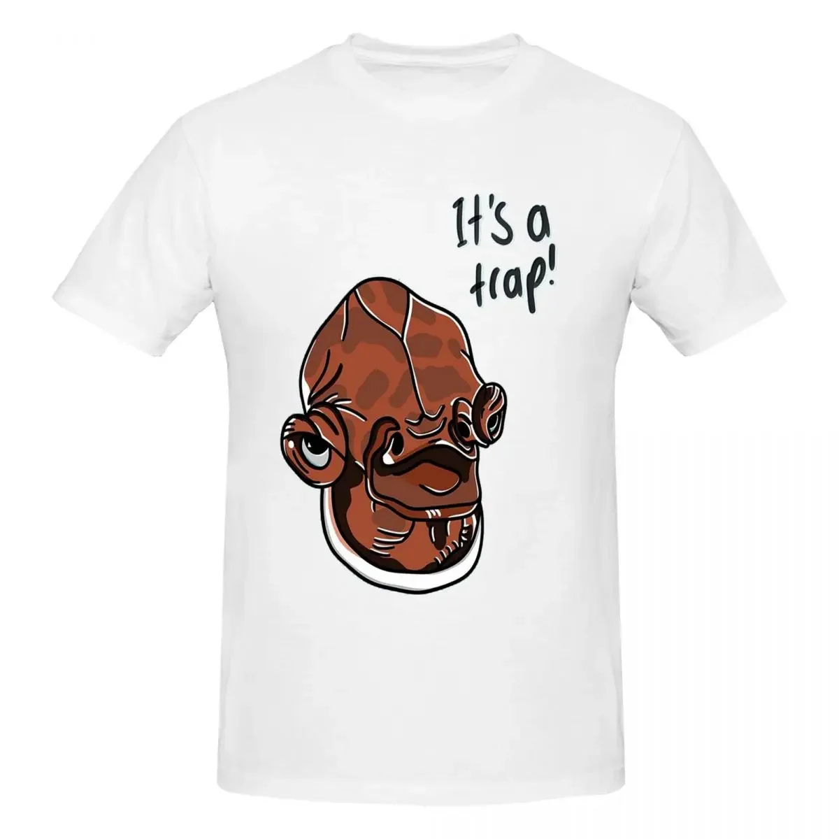 Admiral Ackbar 100% Cotton T-shirt Men's Oversized T Shirts Men Round Neck Short Sleeve S-6XL