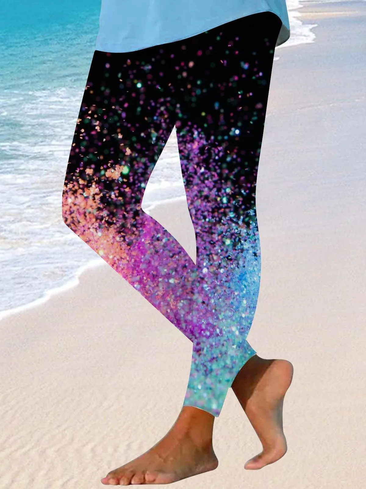 สีกีฬากางเกงขายาวผู้หญิง 3D การพิมพ์ Tights กางเกงโยคะ GYM Leggin สุภาพสตรีไม่มีรอยต่อ Leggins สําหรับหญิง Leginsy เซ็กซี่