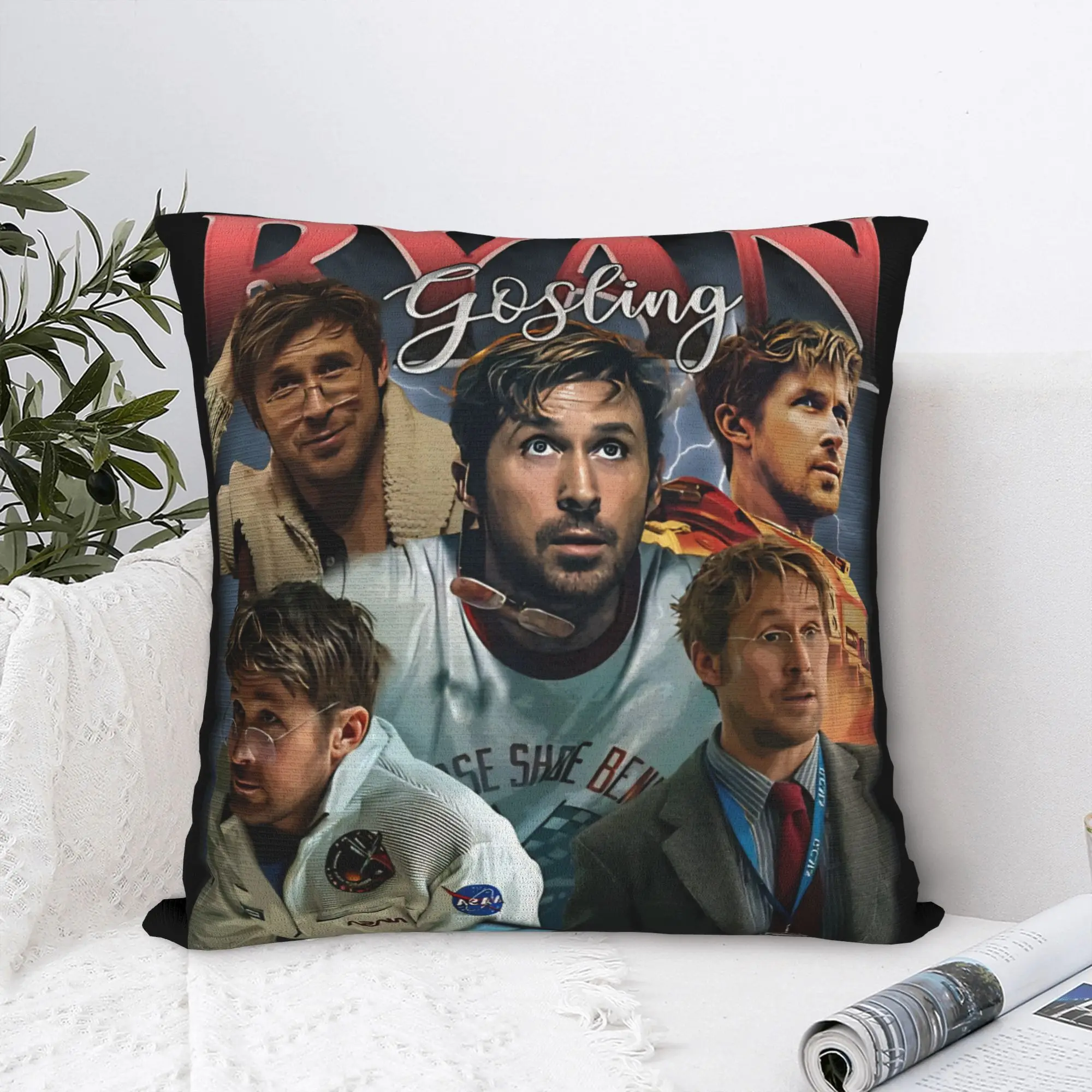 Project Hail Mary Ryan Gosling Movie Bootleg 90s Pillow Cover  Design Cushion Cover Pillow Case For Sofa Bedroom Home Decor