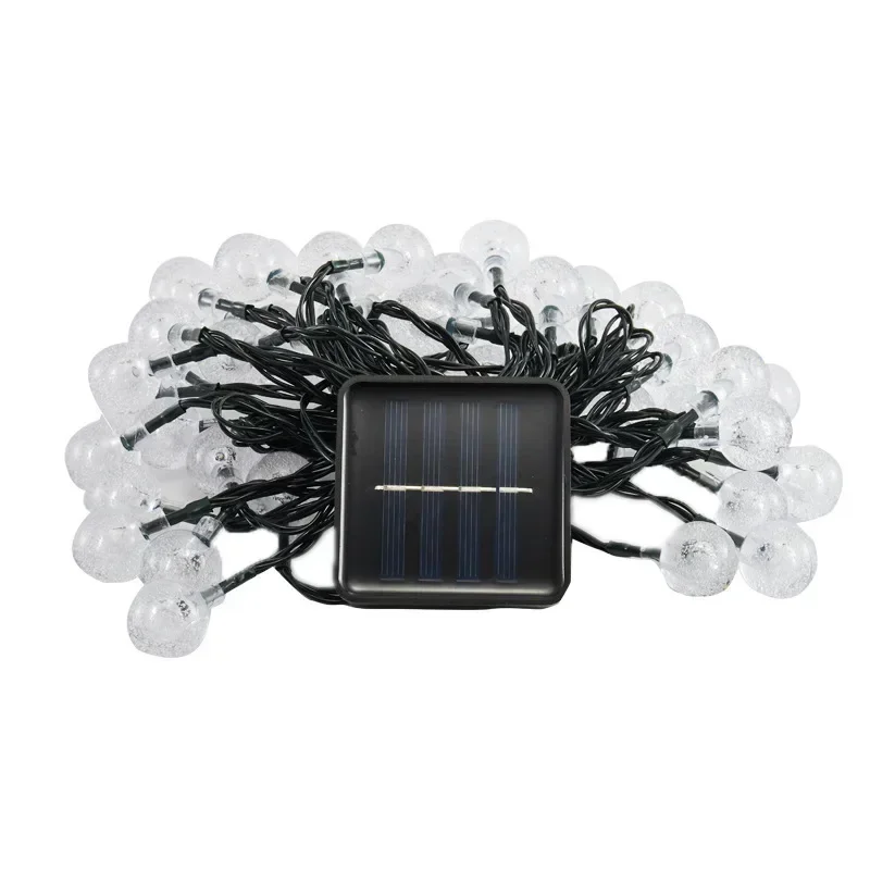 Solar Energy Gas-Bubble Light LED String Lamp Garden Decoration Warm and Romantic 5-12m Wire Length RGB 100LED Lamp Bulb