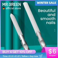 MR.GREEN Lime per unghie a doppia faccia in acciaio inossidabile per manicure e pedicure per strumenti professionali per la cura delle unghie delle dita dei piedi