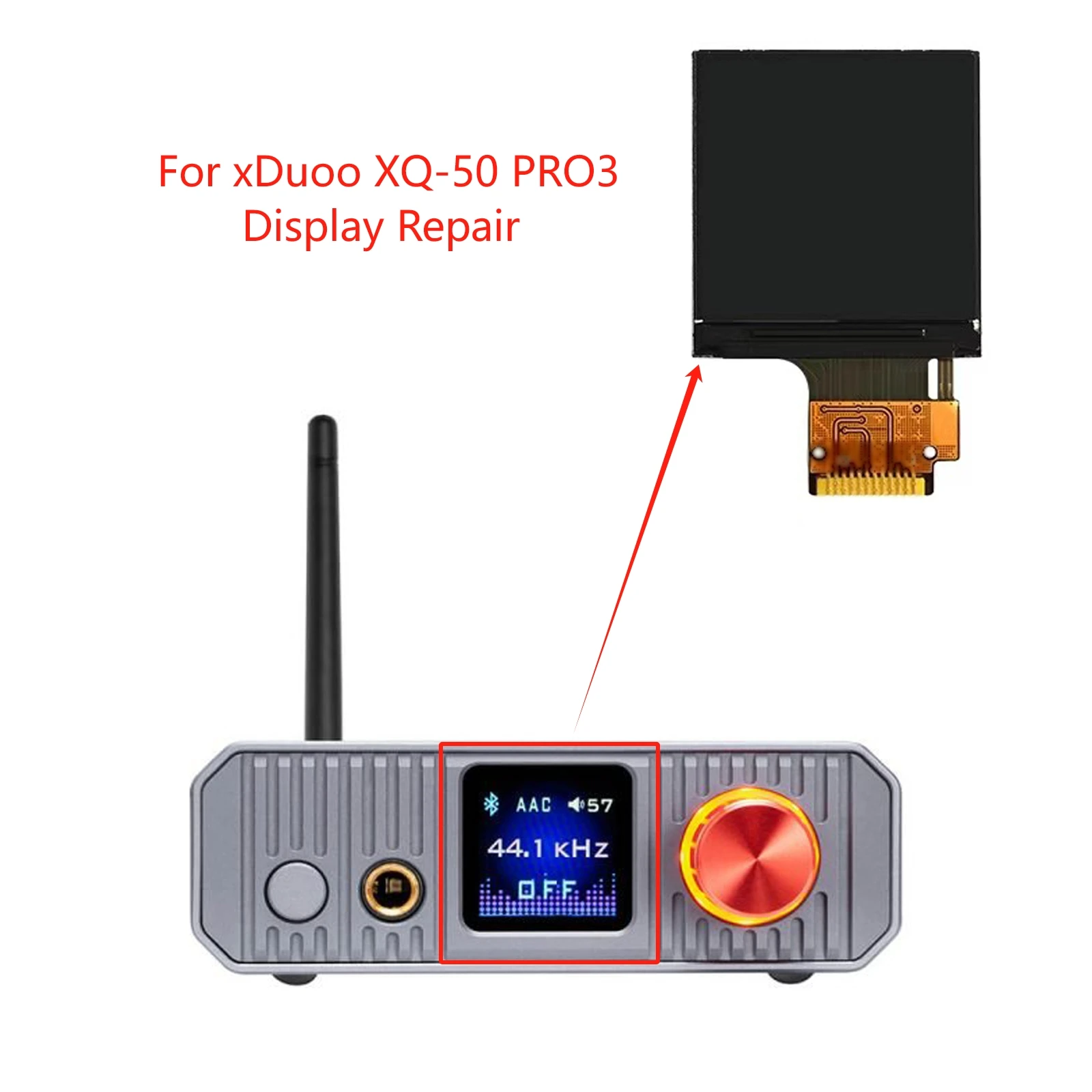 New Full-color LCD Display for xDuoo XQ-50 PRO3 Repair