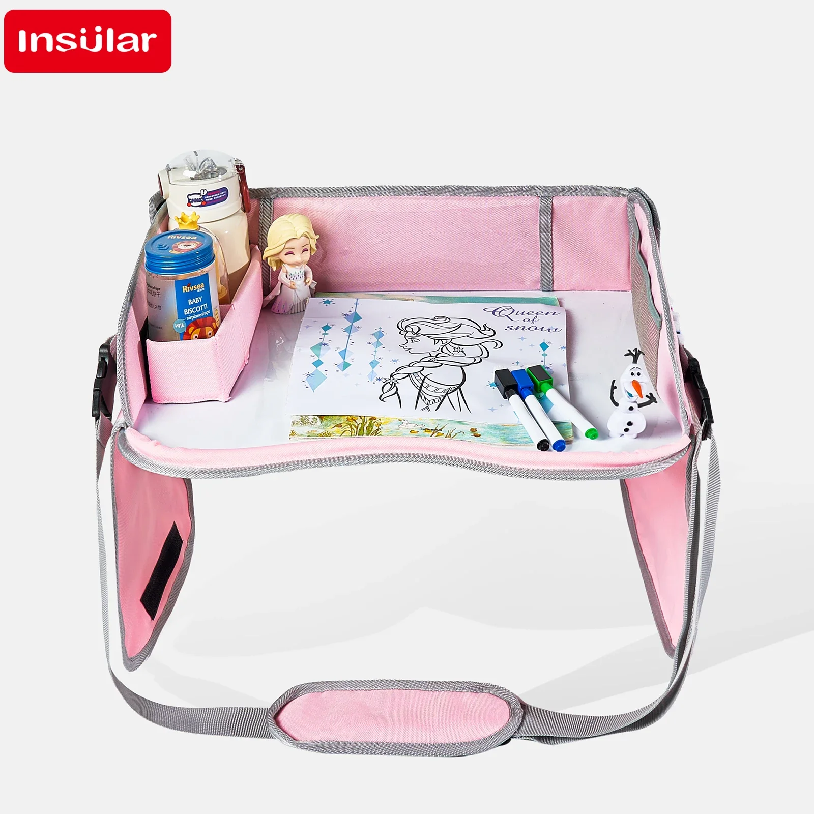 เด็กใหม่ถาดเดินทางพับ Multi-Functional รถแบบพกพาภาพวาด BOARD Easy TO เช็ดไวท์บอร์ดภาพวาดถาด 0-3Y