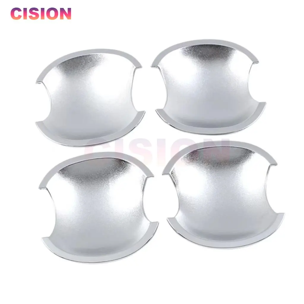 Chrome Exterior Car Side Door Handle Bowl Cover Trim ABS Stickers Decor Styling Accessories For Kia Soluto Pegas Cerato Forte