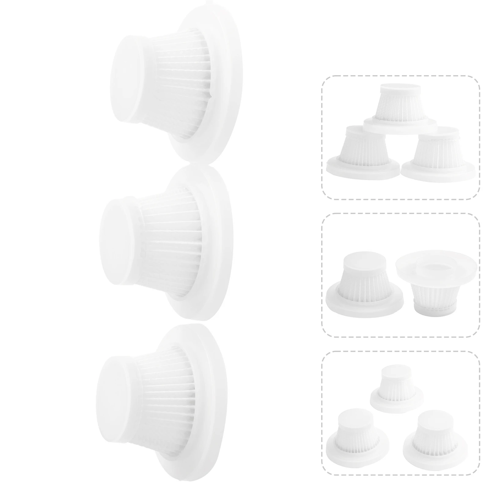 10/3Pcs Vacuum Cleaner Replacement Filter For Filter Cartridge Replacement Set- Reliable Accessories Cleaning Tools