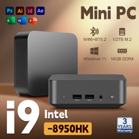 Windows 11 MINI PC Intel Core i9 8950HK 16GB RAM 1TB SSD Computer Dual WIFI 6 BT5.2 4K HD Mini Gaming office studyPc