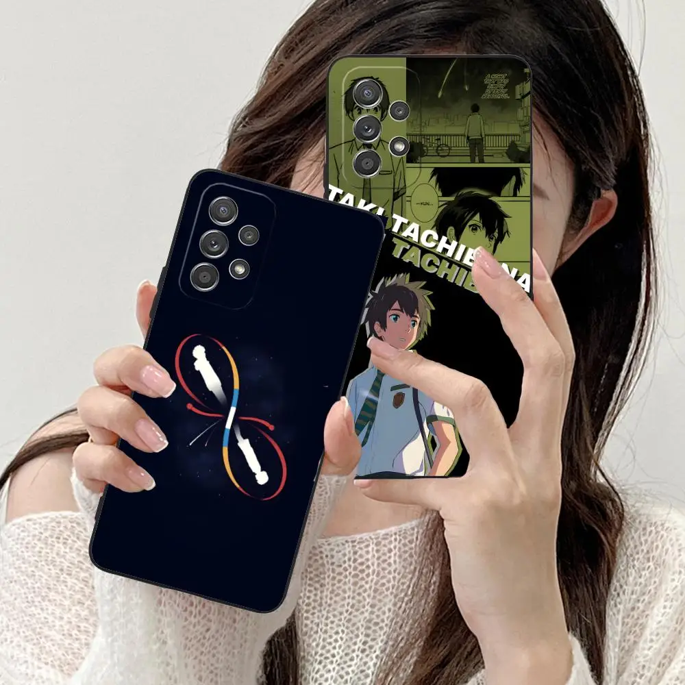 

Чехол для мобильного телефона «Аниме свое имя» для Samsung Galaxy A73 72 71 70 56 55 54 53 52 36 35 34 23 16 15 5G Цветной защитный роскошный роскошный