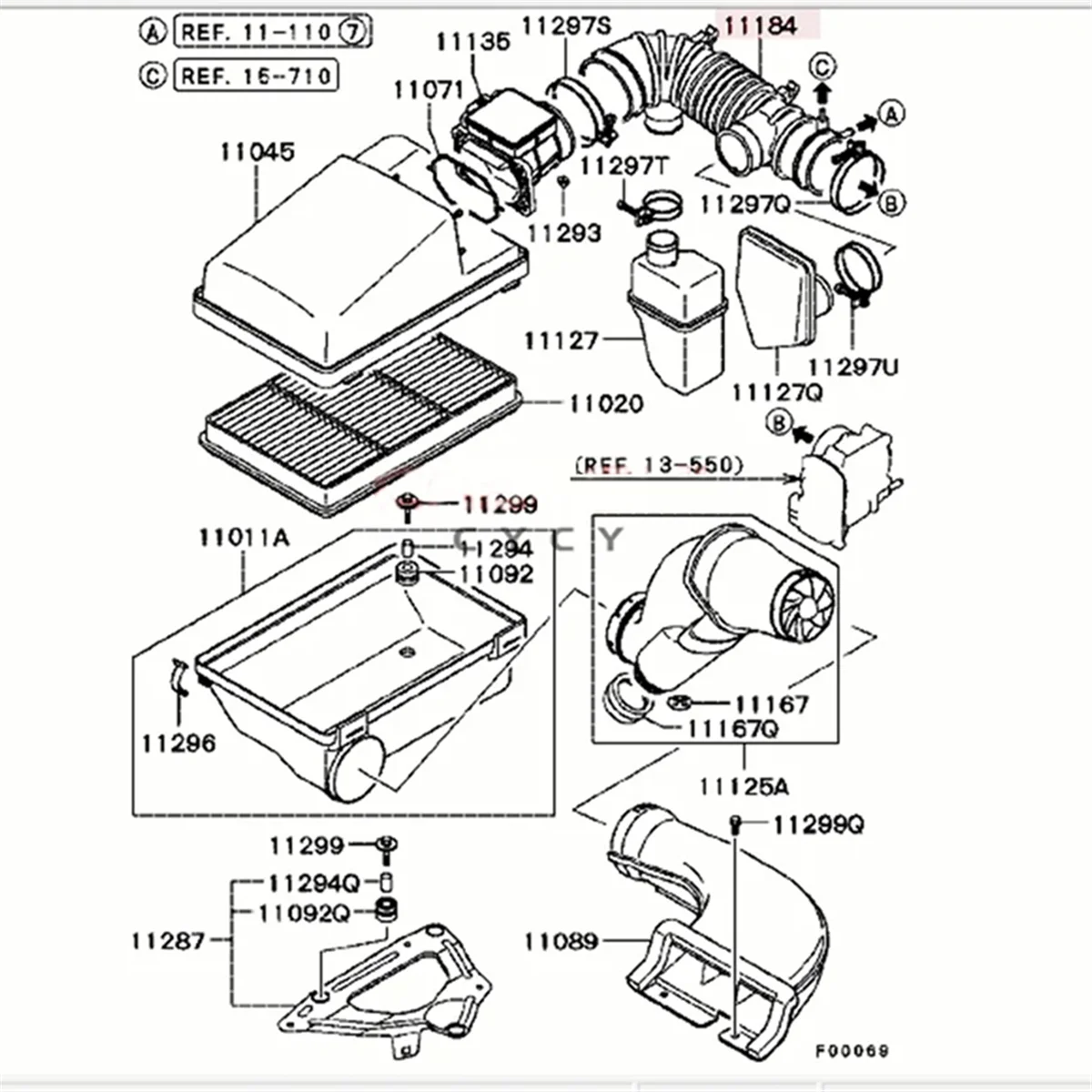 

Прочный MR 404740 Воздухоочиститель Шланг воздухозаборника Трубка воздушного потока для Mitsubishi