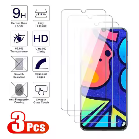 3Pcs Transparent Tempered Glass For Samsung Galaxy M21 M22 M23 M04 M11 M12 M13 M14 4G 5G Screen Protector For Samsung M21S Film