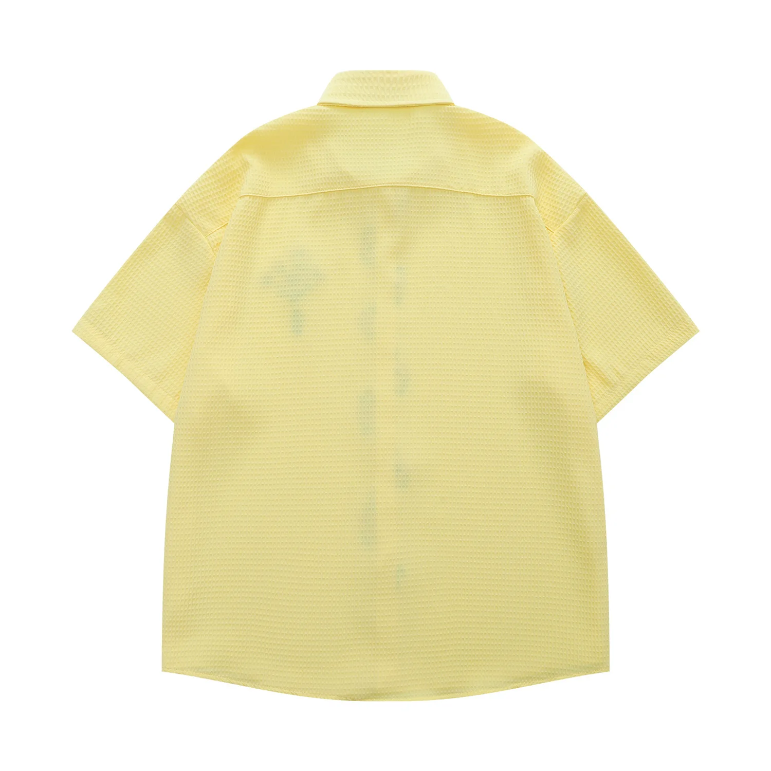 Cargo Patchwork Short Sleeve Shirts Mens Sunflower Embroidery Summer Retro Casual Loose Lapel Single Breasted Half-Sleeve Shirts