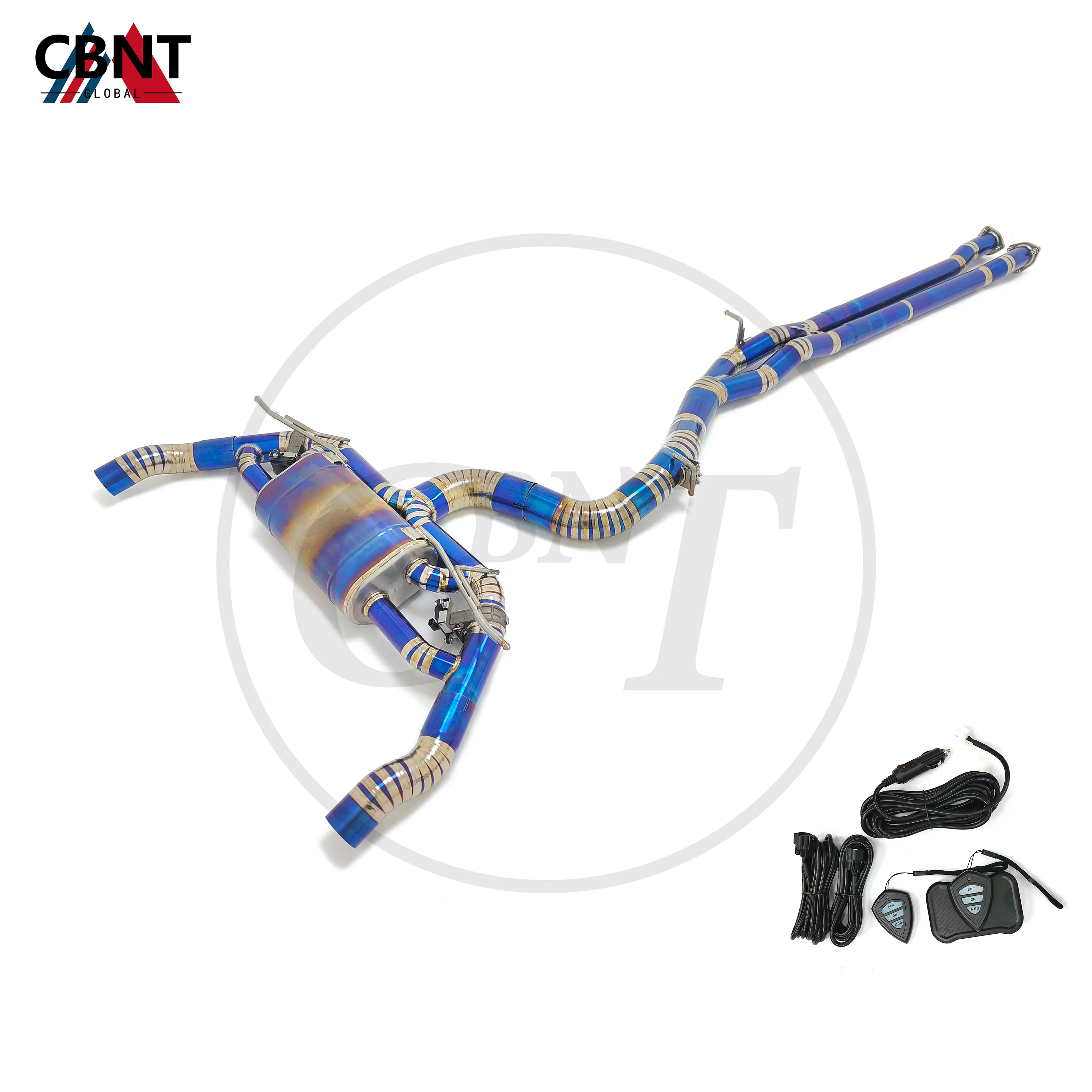 

CBNT Front Pipe & Valved Catback for Audi RS3 TTRS 2.5T TC4 2023 Exhaust-pipe with Valve Muffler Titanium Alloy Exhaust Systems