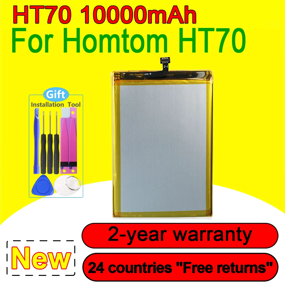 

NEW 10000mAh Battery For Homtom HT70 HT 70 Phone In Stock High Quality With Tracking Number