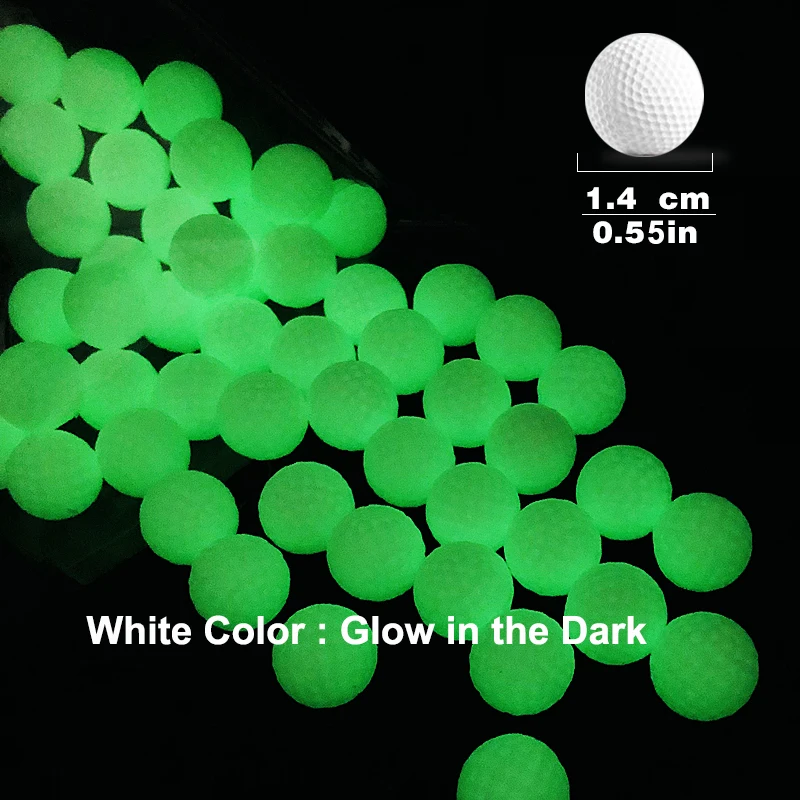 Luminous Ammo Foam Balls for Toy Gun Refill Pack of Bullets 100Pcs 1.4cm PU Darts for Nerf Hyper Guns Glow in the Dark White