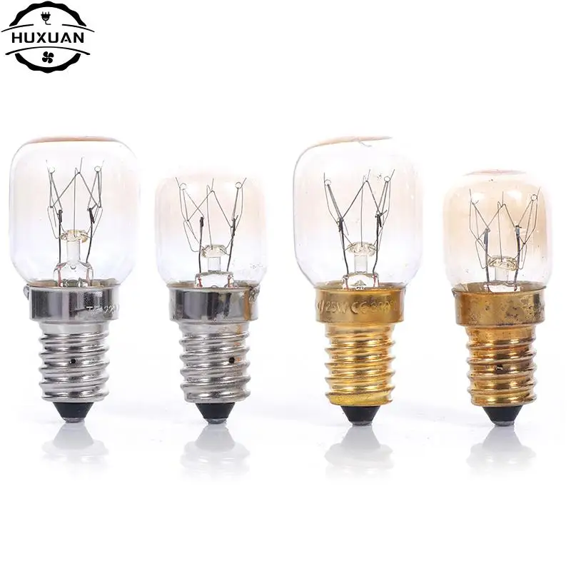 High Temperature Bulb 15W 25W E14 300 Degree Microwave Oven Light Bulbs Tungsten Filament Steamer Lamp Bulbs Salt Light Bulb