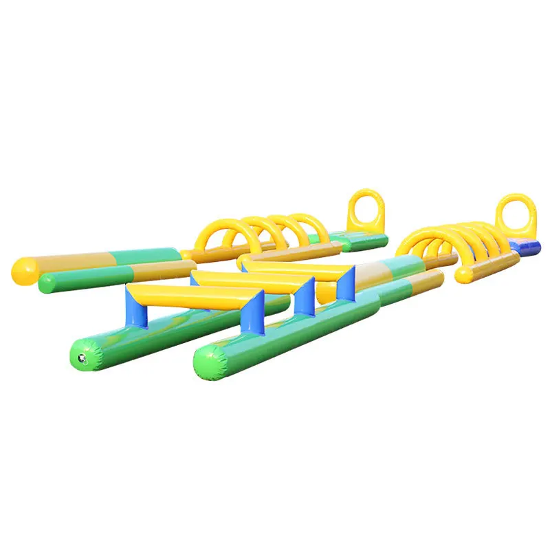 

Inflatable Fun Games Props Children's Obstacle Four-piece Set Competition Crossbar Hurdle Balance Beam Fish Leap Longmen