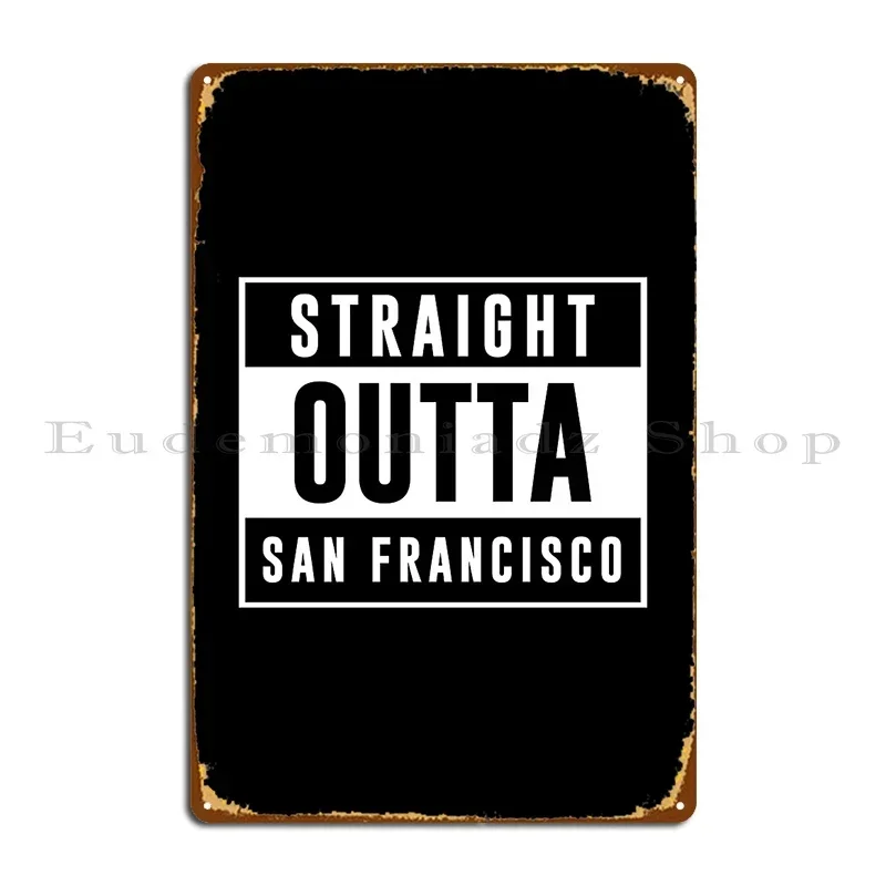 San Francisco Metal Sign Retro Bar Poster PaintingCustomized Tin Sign Poster