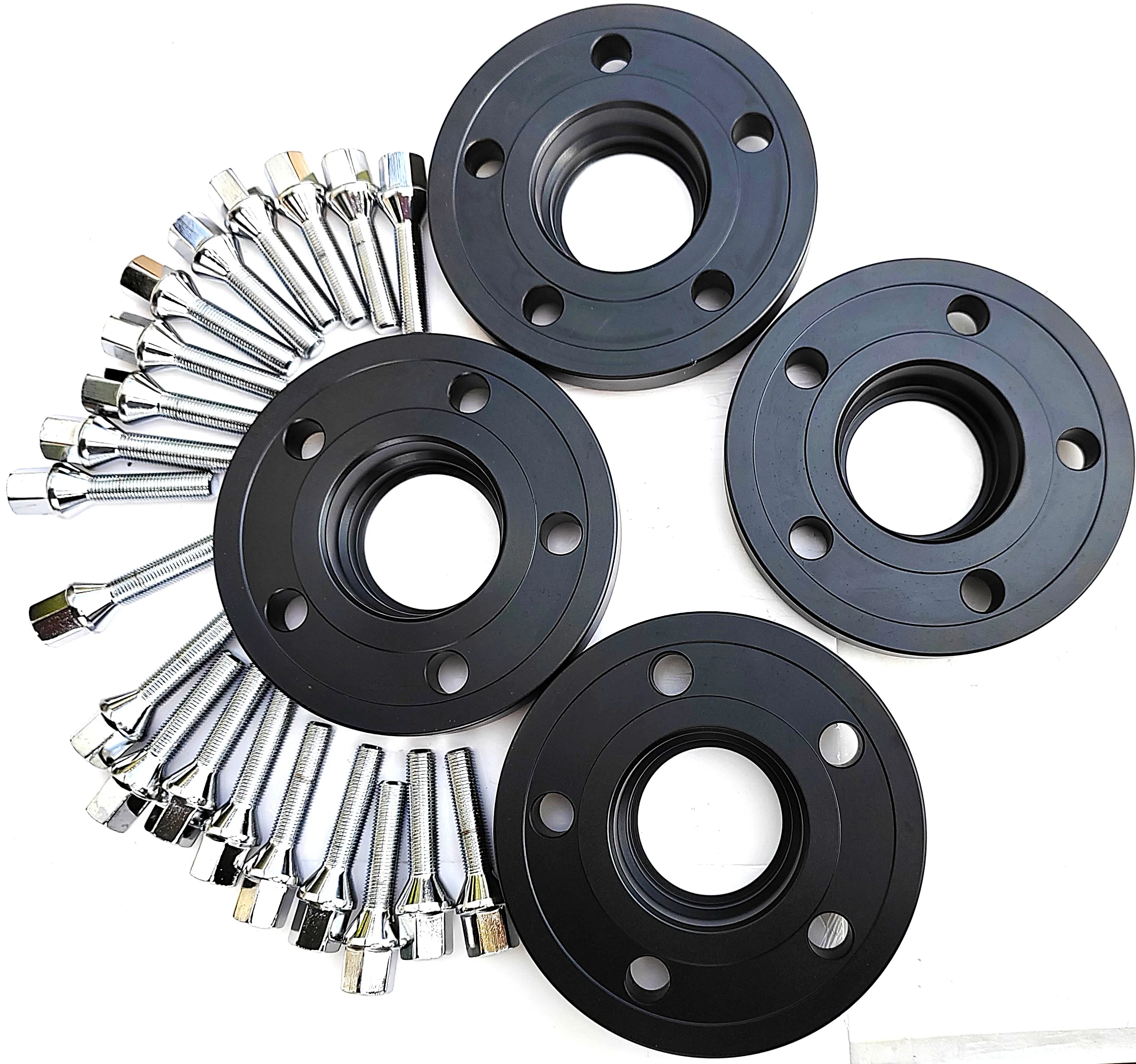 

Car accessorie 2pcs15mm 5x110 65.1marvel wheel spacers For Alfa Romeo |10pcs 14x1.5 Cone type bolts TUV Certified Aluminum Alloy