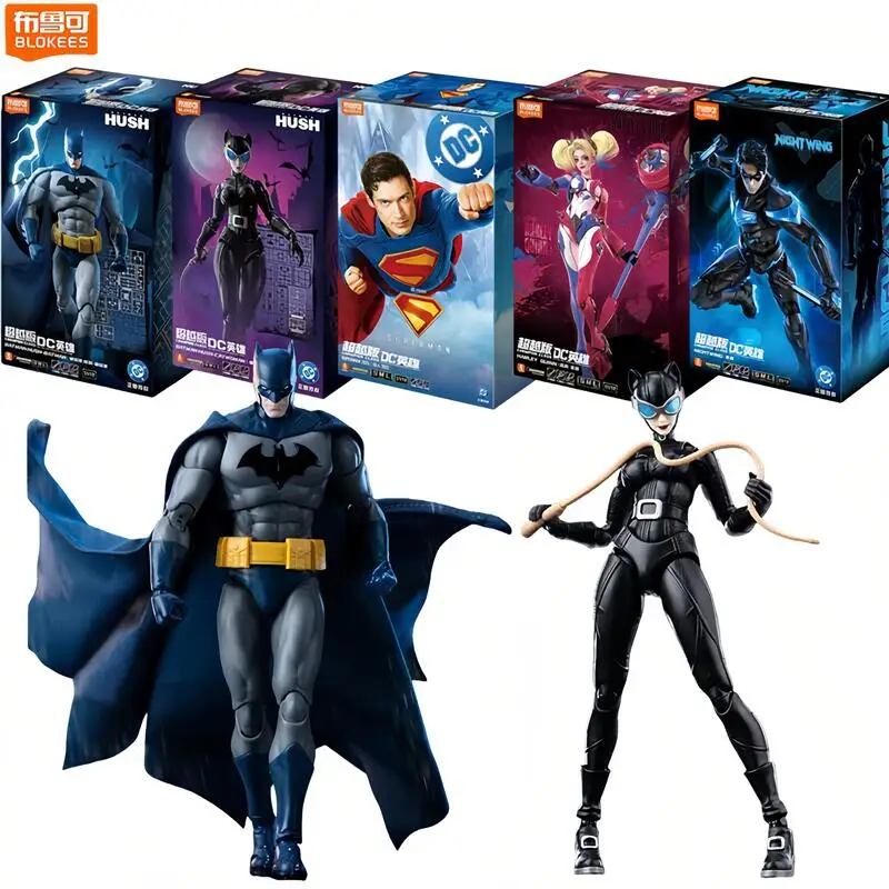 BLOKEES DC Champion Class Batman: Hush Catwoman, zusammengebaute Actionfigur, vielseitig bewegliche, sammelbare Handmodell-Spielzeugfigur, Geschenk.