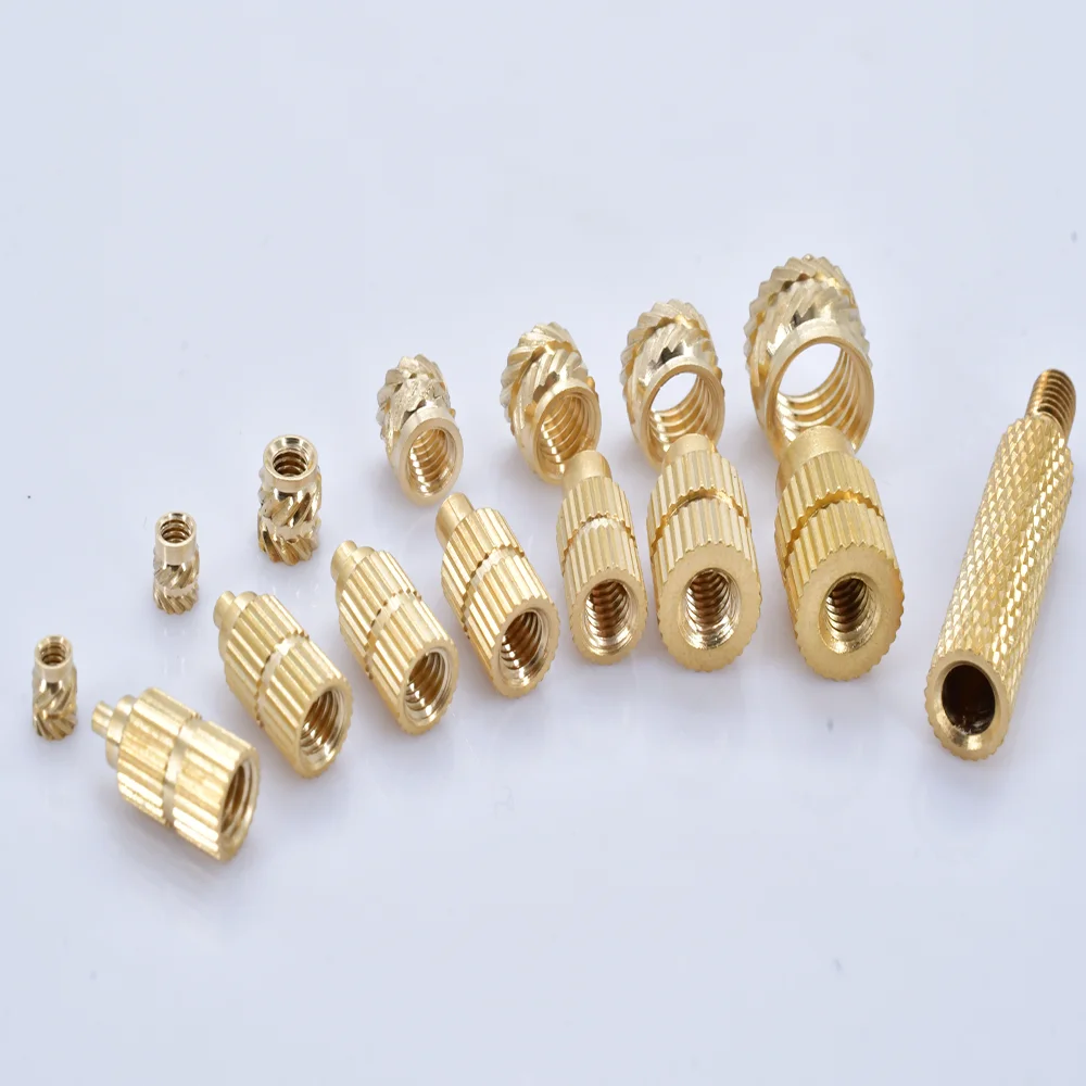 M2 M2.5 M3 M4 M5 M6 M8 Heating Brass Insert Nut Double Twilled Knurled Threaded 3d Printer Inserts Hot Melt Nuts Soldering Tips