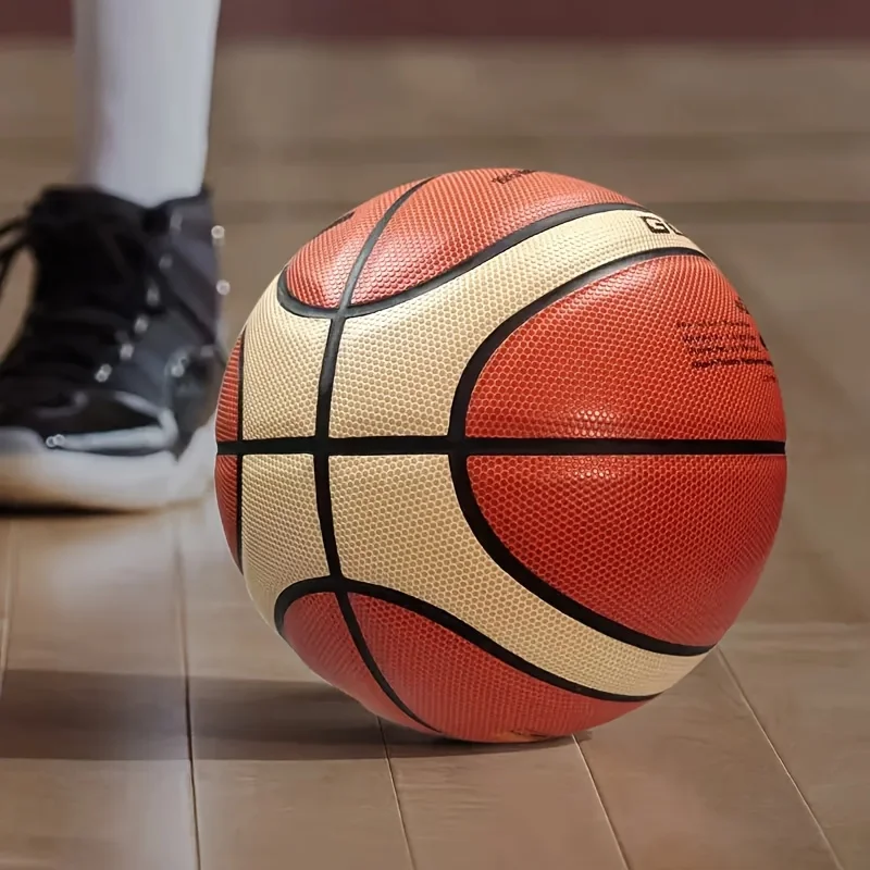 

1pc official adult teenager basketball - size 7 basketball - durable PU indoor/outdoor professional game ball,