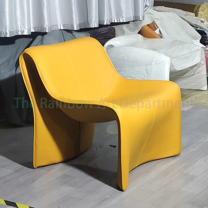 2024 Italian designer fiberglass high heels beauty hotel armrest sofa leisure M fashion chair