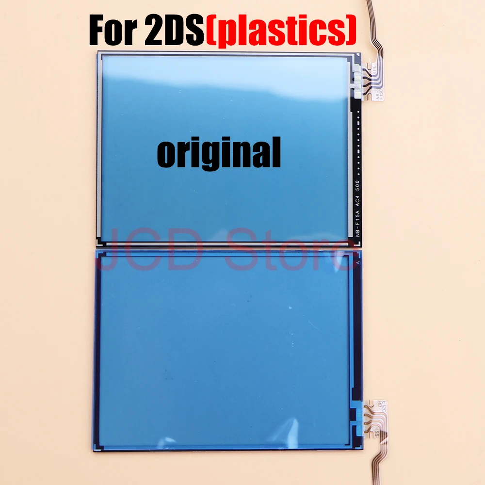 JCD 1Set For 2DS Game Console Touch Pen + New Glass Plastic Touch Screen Touchscreen Digitizer Repair Part