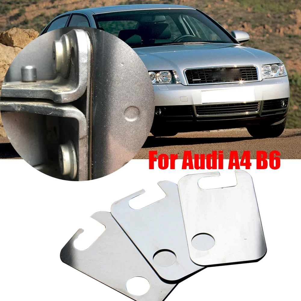 3Pcs Car Front Lower Door Hinge Washer Shim Pad Repair Door Sagging For Audi A4 B6 2001 2002 2003 2004 2005 2006 Durable