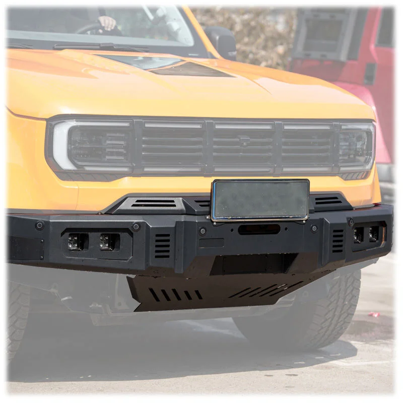 اكسسوارات السيارات المصد الأمامي الحرس غطاء شريط الثور 4WD تعديل ل BAIC BJ40PRO 2024-2027 ل BJ40 الصلب الثور بار