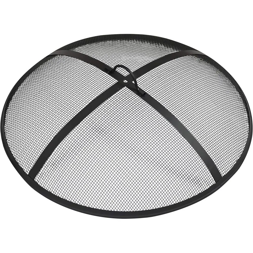 

Heavy-Duty Steel Mesh ire Pit Sn - ire Pit Spark Sn with Handle - 40-Inch Diameter