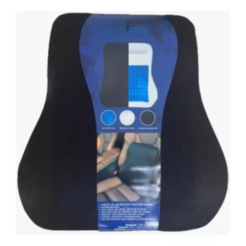 

Ergonomic backrest gel lumbar seat with household textile and