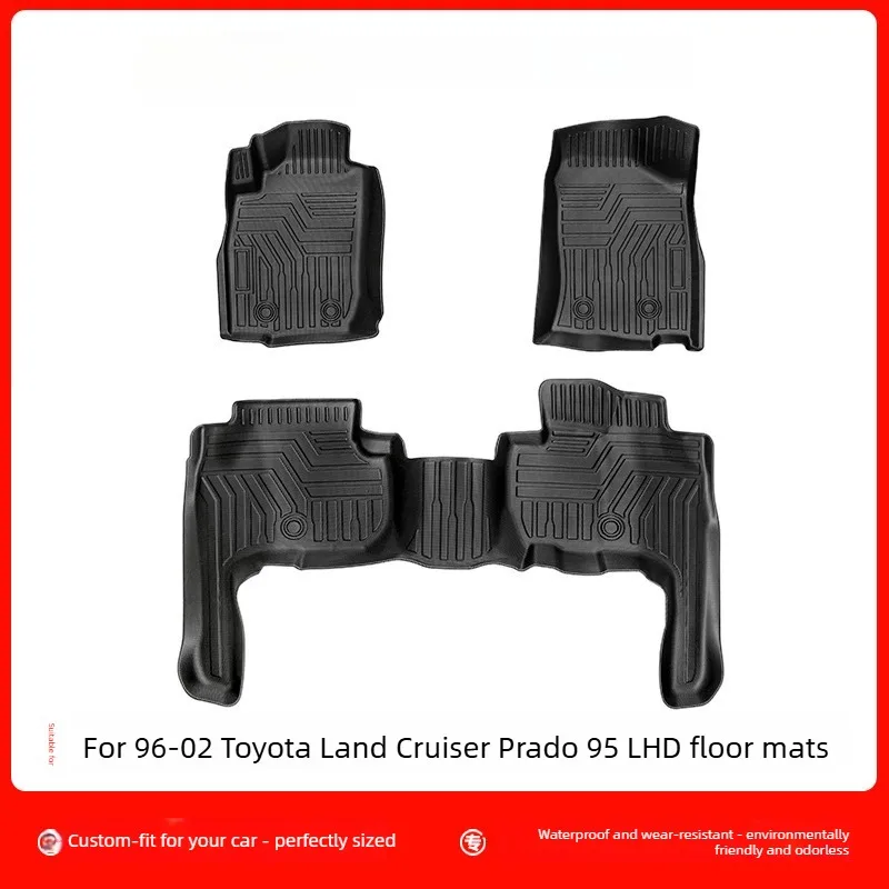 

Для Toyota Land Cruiser Prado 95-02 (96-02) LHD: коврики для пола, ковровые покрытия, коврики для грузового отсека и коврики для багажника.
