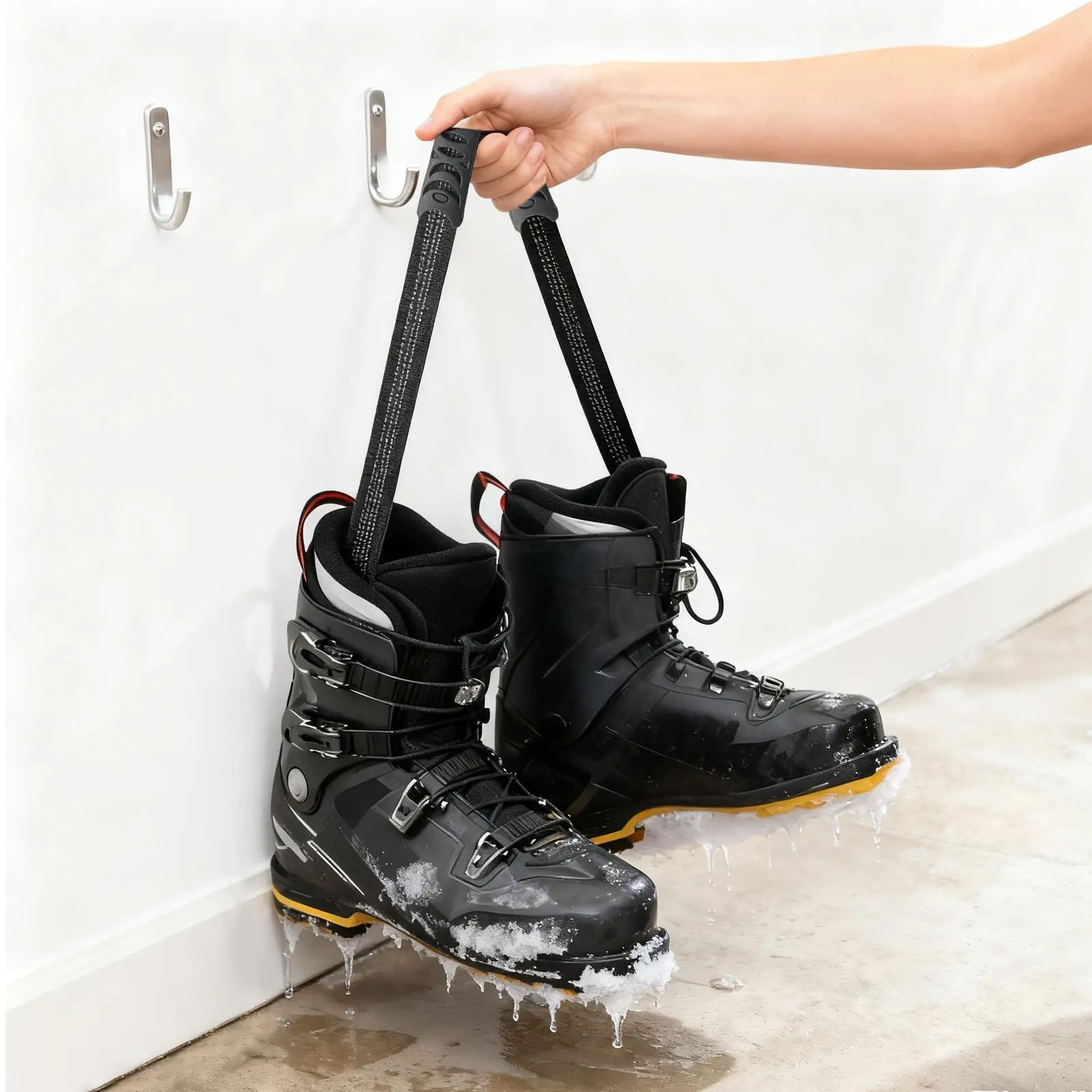 สายรัดรองเท้าสกี 2 ชิ้น ปรับได้ อุปกรณ์สเก็ตน้ำแข็ง สายรัดรองเท้าสกี สำหรับผู้ชาย ผู้หญิง ผู้ใหญ่ มืออาชีพ