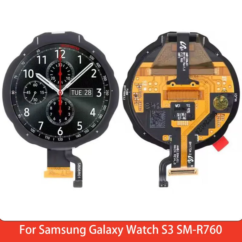 LCD Screen for Samsung Galaxy Watch S3 SM-R760 screen assembly Display Repair Replace Watch Parts