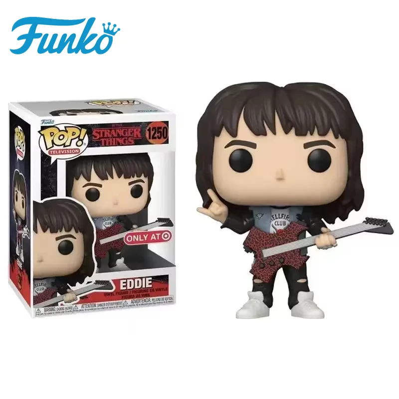 Mais recentes brinquedos populares da série Funko Pop Stranger de TV EDDIE 1250 #   Coleção Figura de vinil Presentes infantis Brinquedo de Natal