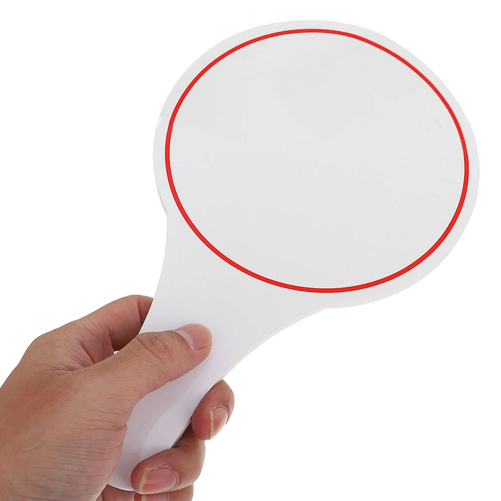 

5pcs Single Side Write Scoreboards Blank Writable Handheld Auction Paddles Mini Whiteboards For Games Voting Erasable Dry Erase