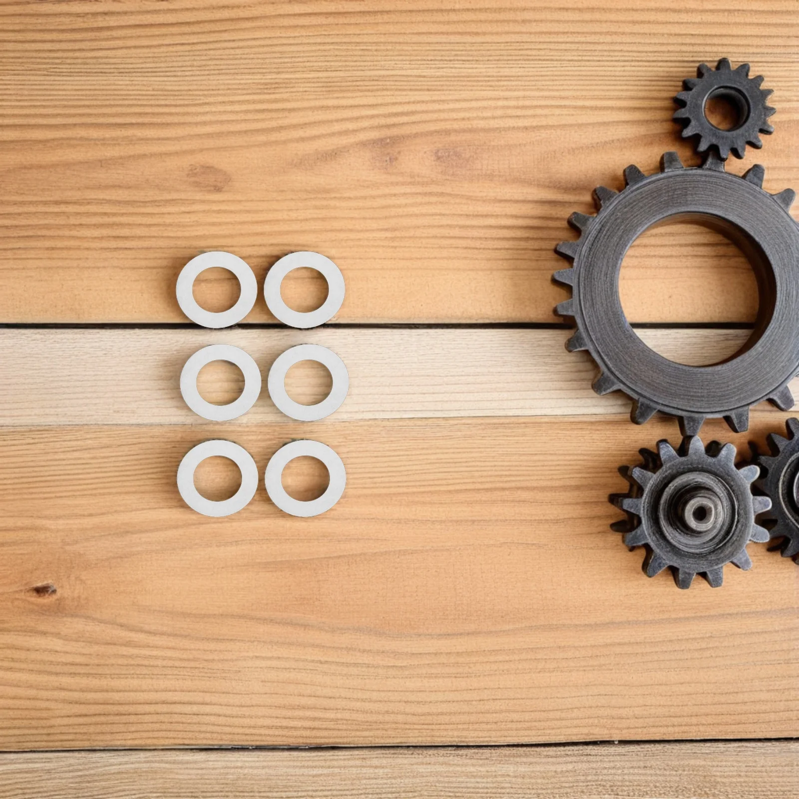 

100pcs Door Handle Washers Stainless Steel Spindle Shims For Loose Knob Repair Residential Commercial Use Door Knob Stabilizer