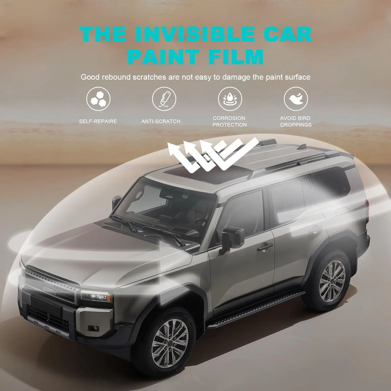 

8.5Mil Pre-cut PPF For Toyota Land Cruiser LC250 2024-UP TPU Clear Paint Protection Film Scratch-Resistant Exterior Accessories