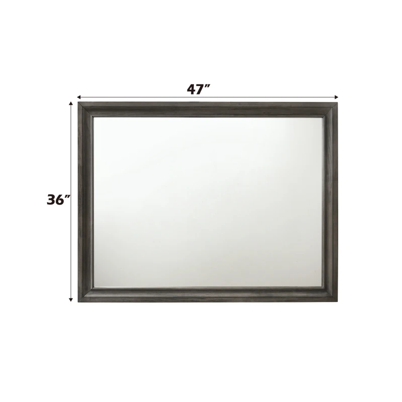 Naima Gray Finish Mirror