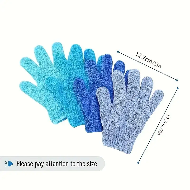 10pcs Exfoliating Gloves for Body Scrub, Frosted Shower Gloves for Women, Essential Bathroom Accessories for Smooth Skin
