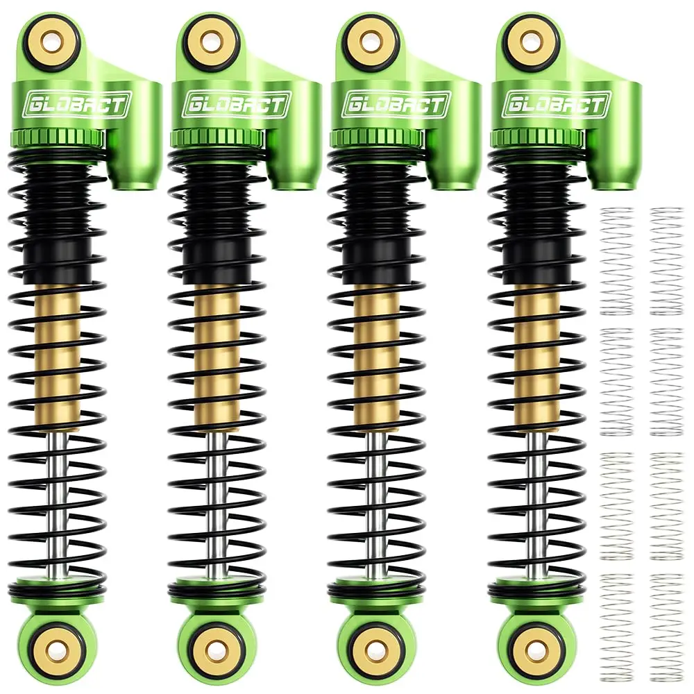 GLOBACT Amortiguadores delanteros y traseros de aluminio de 52mm para 1/24 Axial SCX24 Bronco/C10/JLU CRC/Deadbolt/Accesorios de actualización de gladiador