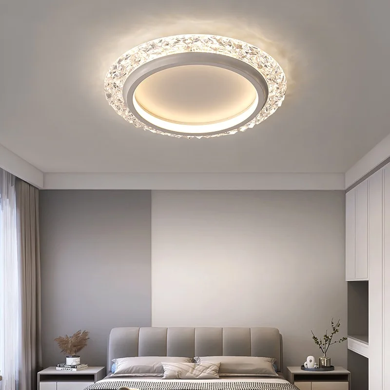 Moderna luce della stanza a LED plafoniera della camera da letto in stile minimalista creativa scava fuori il soffitto circolare del ristorante 2024 illuminazione domestica