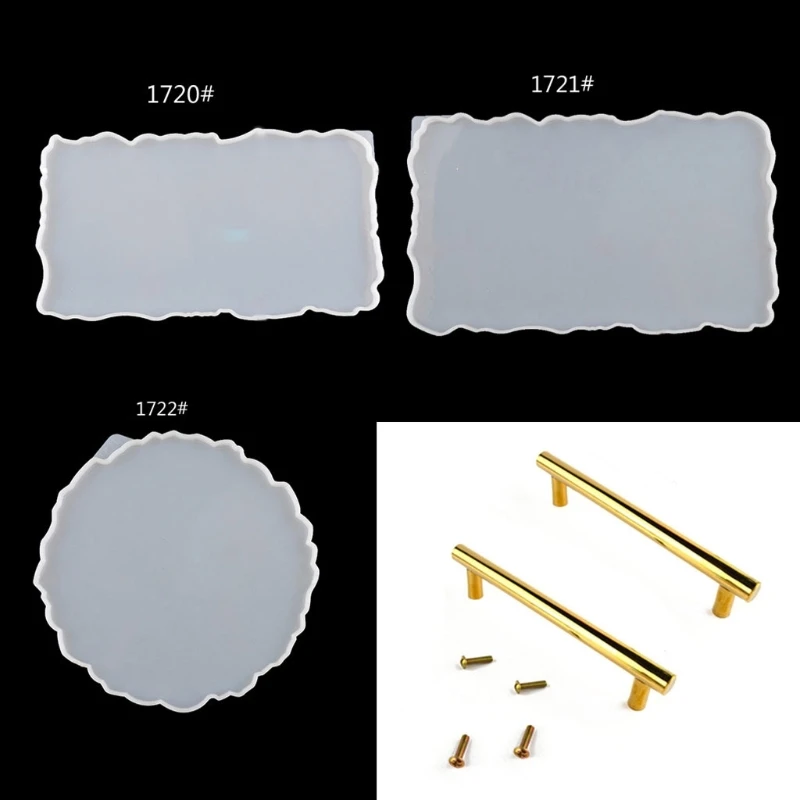 

for Creative Irregular Big Plate Mold Silicone Mold Diy Crystal Storage Tray Mol